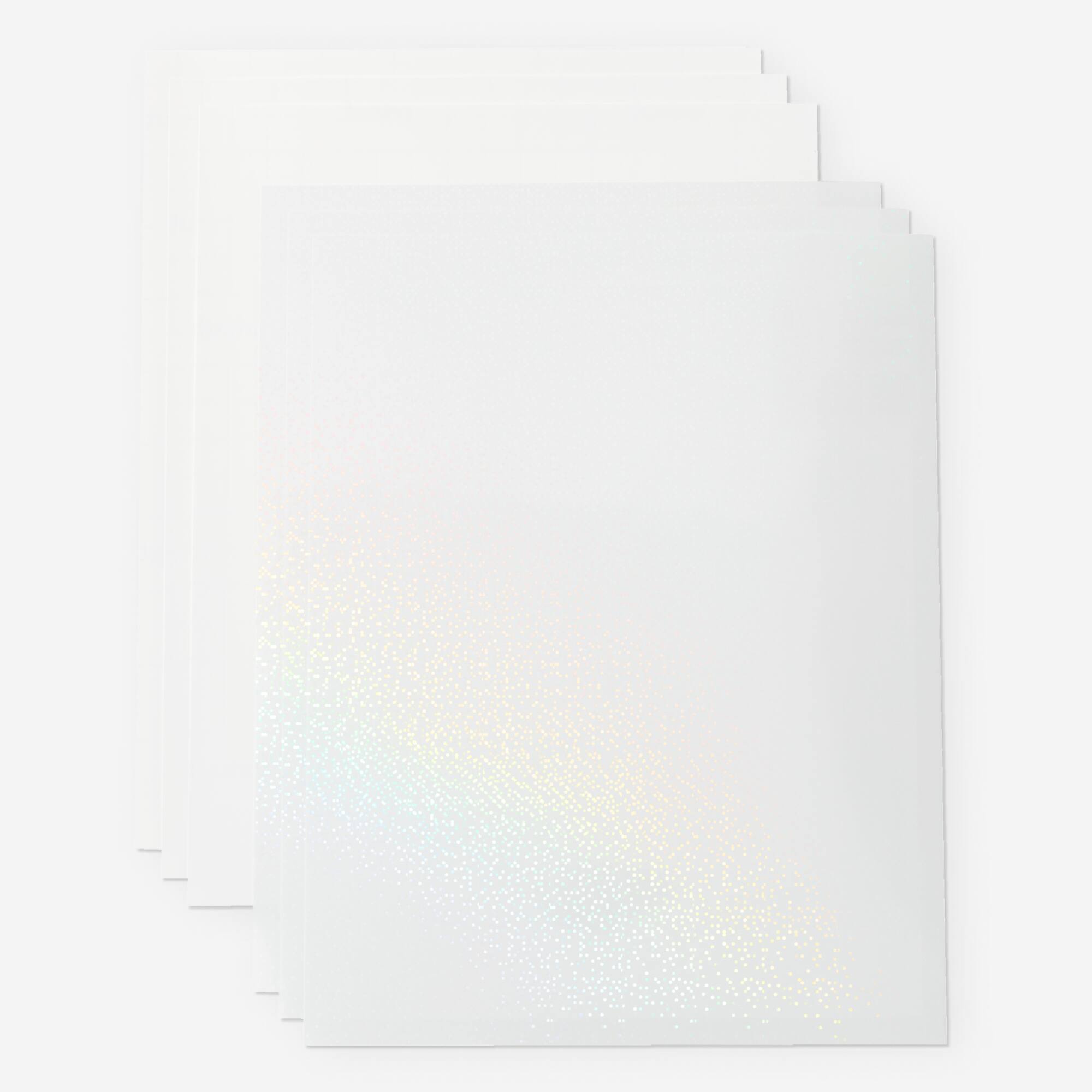 Cricut® Printable White US Letter Waterproof Holographic Sticker Set, 5ct.